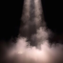 volumetric lighting illuminating dust or fog. Visible light beams. 
