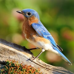 Naklejka premium Eastern bluebird, AI generated