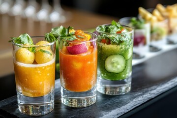Fototapeta premium fresh fruit cocktail