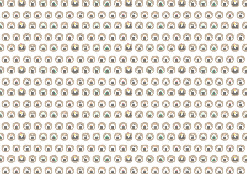 かわいいおにぎりのドット絵で壁紙やラッピングに！