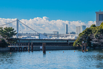 東京　浜離宮恩賜庭園の風景