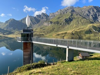Panorama lift of the lake Melchsee or Panoramalift auf Melchsee-Frutt, Melchtal - Canton of...