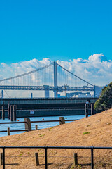東京　浜離宮恩賜庭園の風景