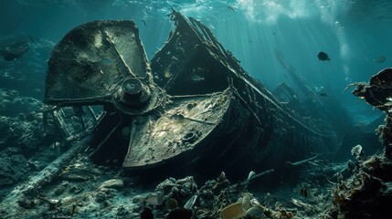 A Royal Mail steamer sunk in 1867 during a hurricane, now lying at depths ranging from 9 to 30 meters off Salt Island. The wreck is broken into two main sections, with its iconic propeller and bow sti