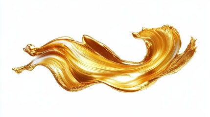 Abstract Gold Liquid Splash: A Luxurious Swirl of Golden Elegance
