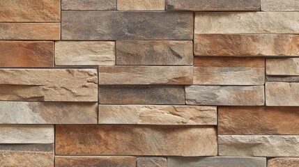 An urban-style rustic brick wall with warm earthy tones, faded surfaces, and a rough, raw texture.