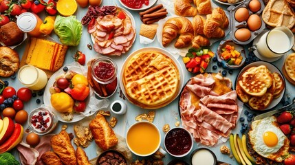 A Bountiful Breakfast Spread