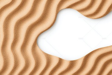 Fototapeta premium Abstract Sandy Texture with Flowing Curves Creating a Natural Backdrop