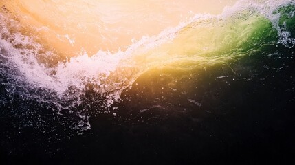 Dynamic Water Wave  Abstract Texture  Emerald  Sapphire  Ocean  Nature Background