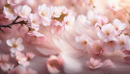 桜の儚さと美しさが広がる、薄いピンクとベージュのグラデーションが優しい印象のテクスチャ。
