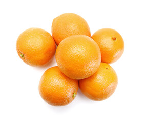 Nice fresh orange isolated on a white background