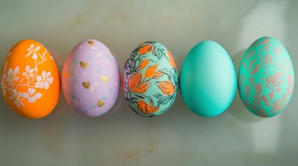 Festive Easter Eggs  Painted Spring Decor  Holiday Tradition