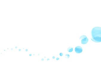 ビジネス背景　水彩　青ドット２