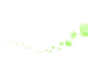 ビジネス背景　水彩　緑ドット２