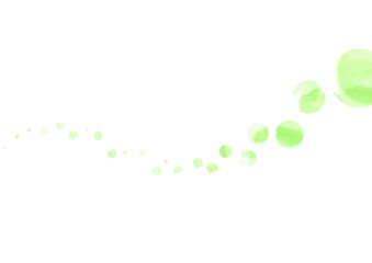 ビジネス背景　水彩　緑ドット