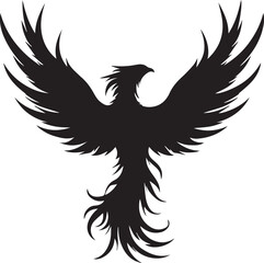 Fototapeta premium Rising Phoenix Silhouette