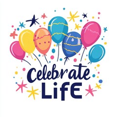 Minimalist "Choose Joy" Typography in a Clean Flat Vector Style