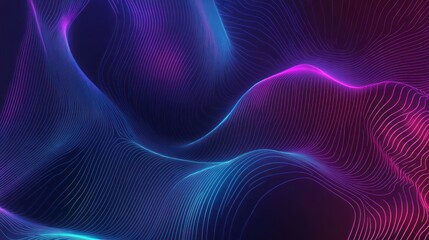 Fototapeta premium Abstract Neon Waves Background