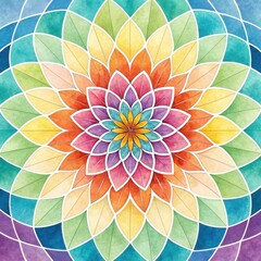 Watercolor Mandala