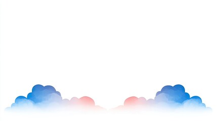Vibrant abstract clouds in blue and pink hues, creating a dreamy sky background for design