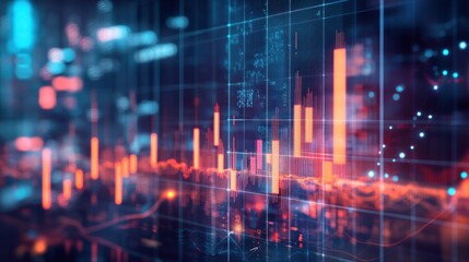 Abstract Data Visualization with Colorful Graphs and Charts