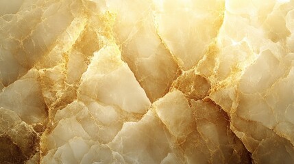 Golden marble texture showcasing intricate patterns and light reflections, ideal for backgrounds