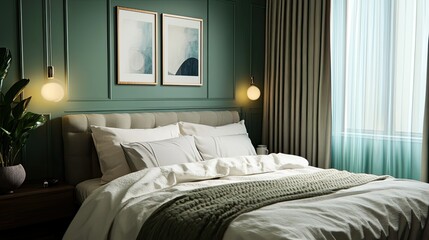 Serene Bedroom Interior Design: A Luxurious and Calm Oasis