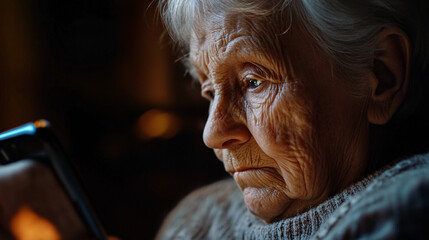 A Smartphone Displaying Missed Calls Indicating Elderly Loneliness
