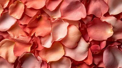 A close-up of soft rose petals in varying shades of red, offering a textured background with ample room for copy.