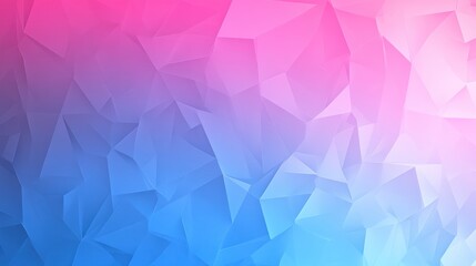Abstract Polygonal Background with Pink and Blue Gradient Transition