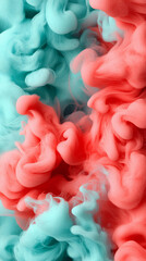Fototapeta premium Colorful pastel clouds blend in abstract art