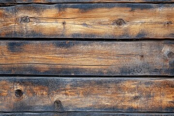Obraz premium Rustic Reclaimed Barn Wood Texture with Rich Brown Tones and Natural Weathered Patina for Authentic Vintage Design