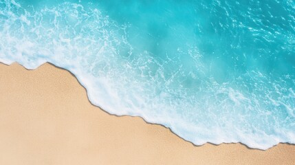 Azure Waves on Sandy Shore