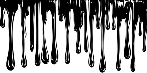 black ink splashes
