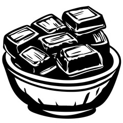 chocolate, Doodle Food Illustrations: Hand-Sketched Vector Art for Branding, isolated, No background