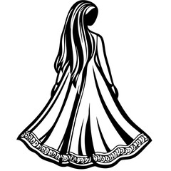 abstract, Minimalist Sketches: Classic Black and White Vector Illustrations, isolated, No background