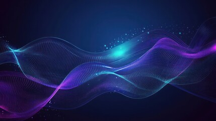 Fototapeta premium Abstract Neon Wave Background