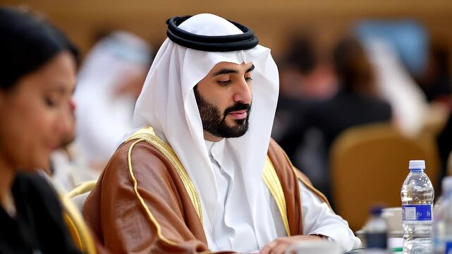 Handsome Saudiman at a Conference