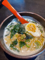 Ramen soup with egg