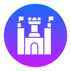 Fototapeta premium Sandcastle Icon