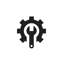 Gear and wrench icon. (1)