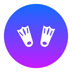 Diving Flippers Icon