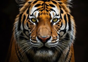 Fototapeta premium Majestic Tiger Portrait Powerful Wildlife Photography