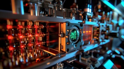 Obraz premium Futuristic Technology: A Glimpse into Advanced Computing