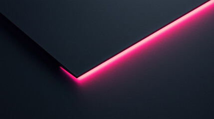 A minimalist modern black background with a pink highlight 
