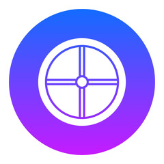 Wooden Wheel Icon