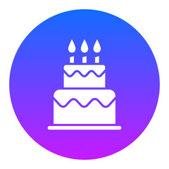 Two Layered Cake Icon