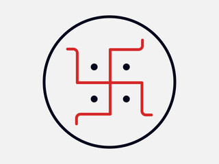 Swastika icon. Religion icon. Outline icon concept. Religion symbols related vector line icons.