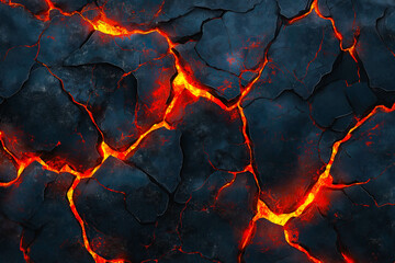 Lava texture fire background rock volcano magma molten hell hot flow flame pattern seamless. Earth lava crack volcanic texture ground fire burn explosion stone liquid black red inferno planet relief