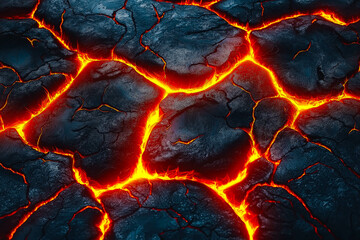 Lava texture fire background rock volcano magma molten hell hot flow flame pattern seamless. Earth lava crack volcanic texture ground fire burn explosion stone liquid black red inferno planet relief